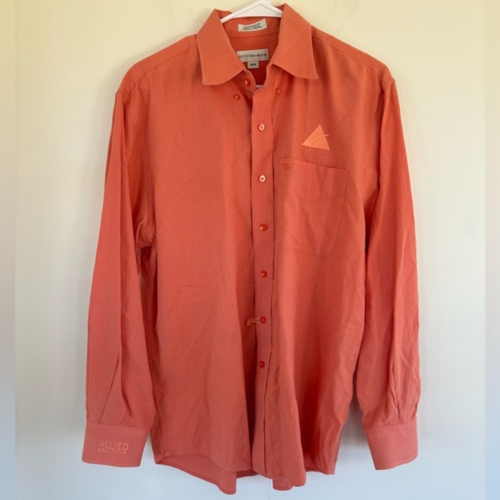 Cutter & Buck Men's Coral Button Down Shirt Size Medium